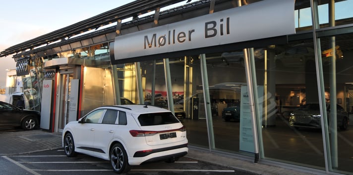 Moller Bil Hvam Audi entrance