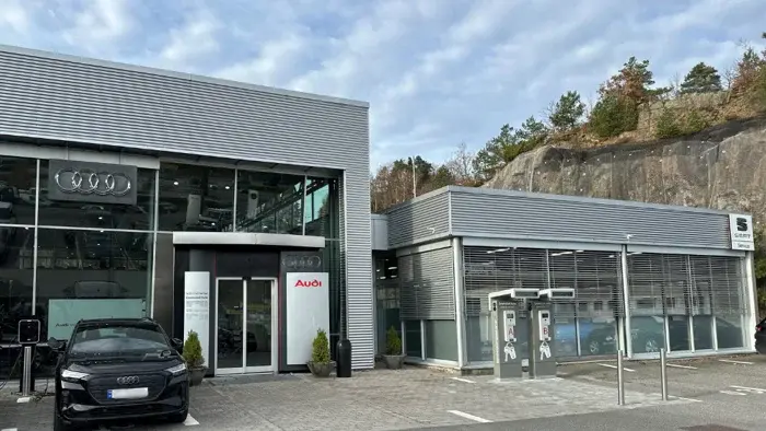 Car dealership exterior